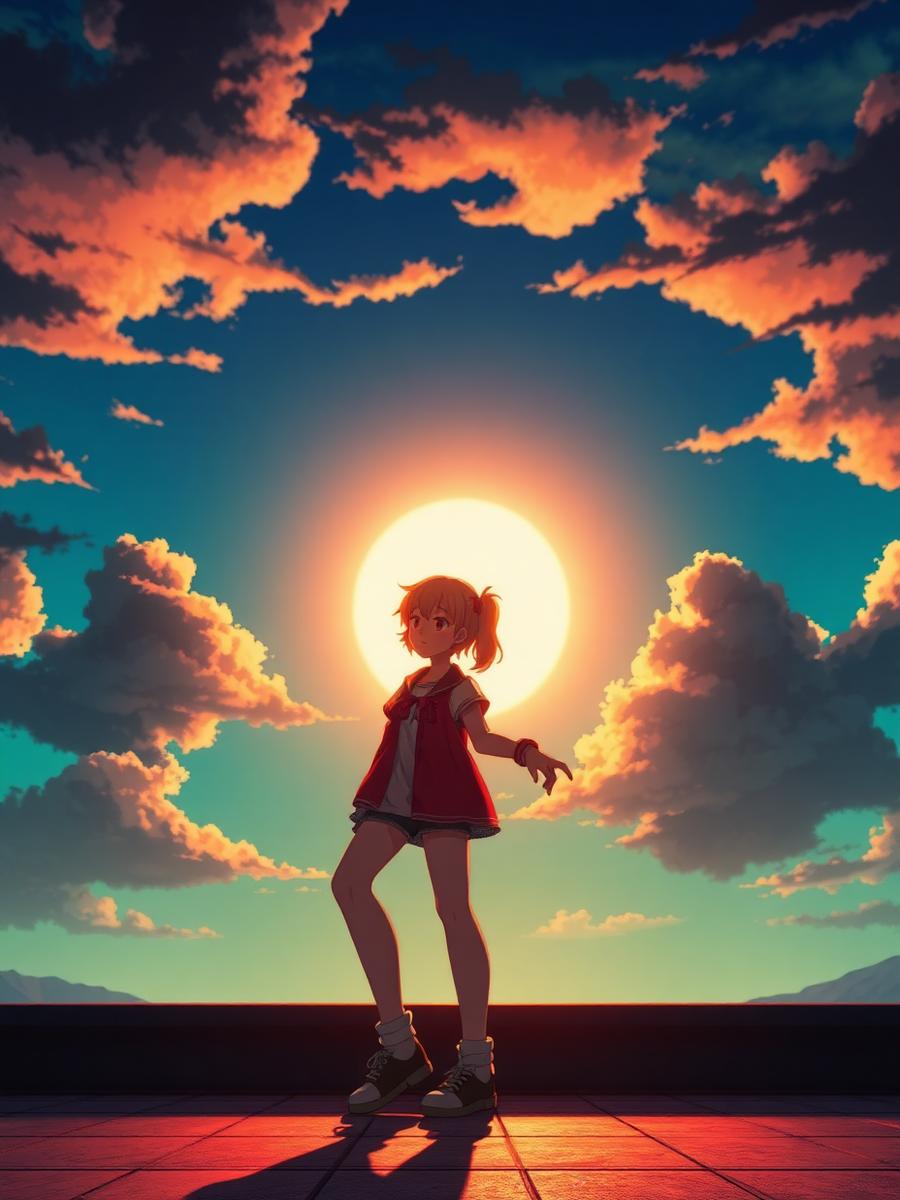 Anime AI video style example