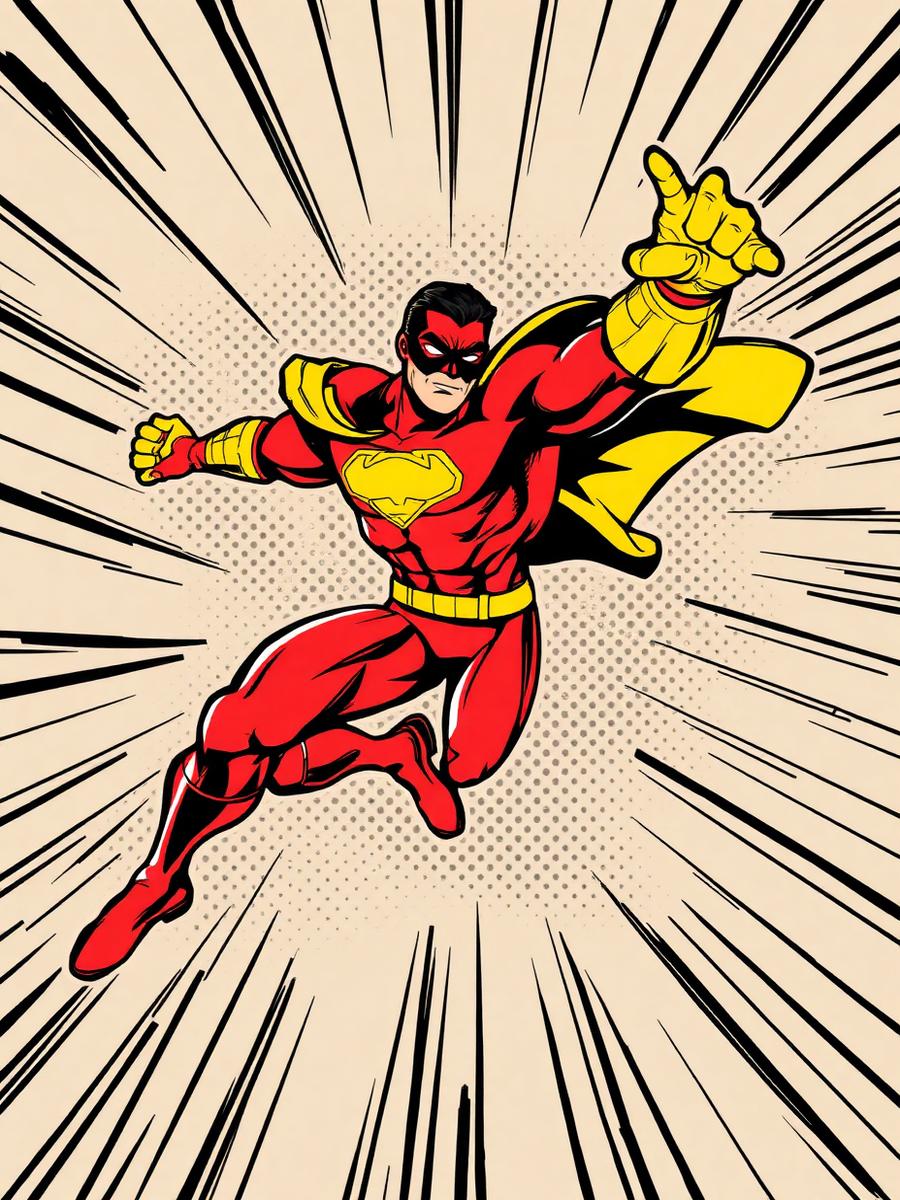 Comic Style AI video style example